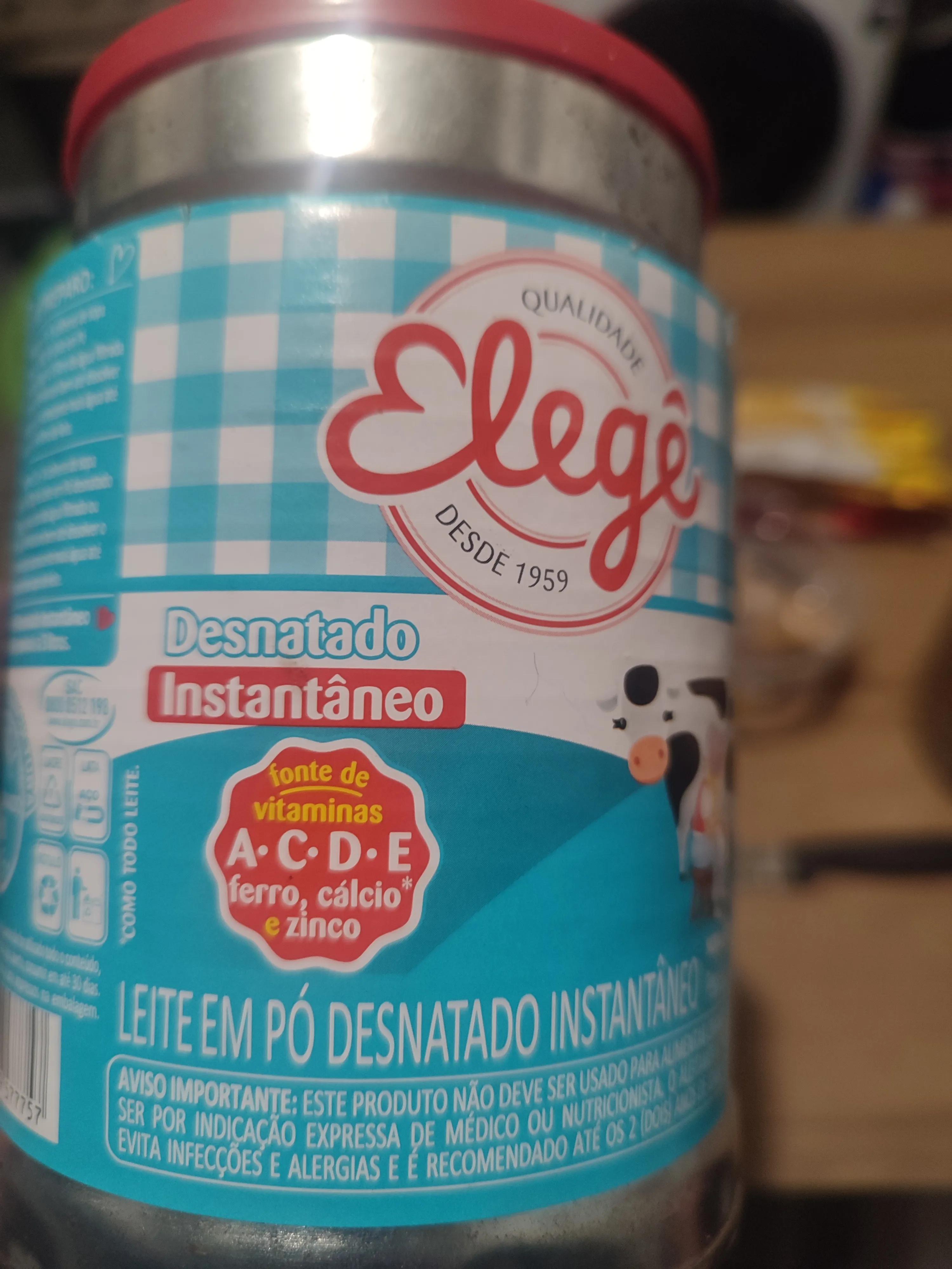 Leite em Pó Desnatado Instantâneo Elegê